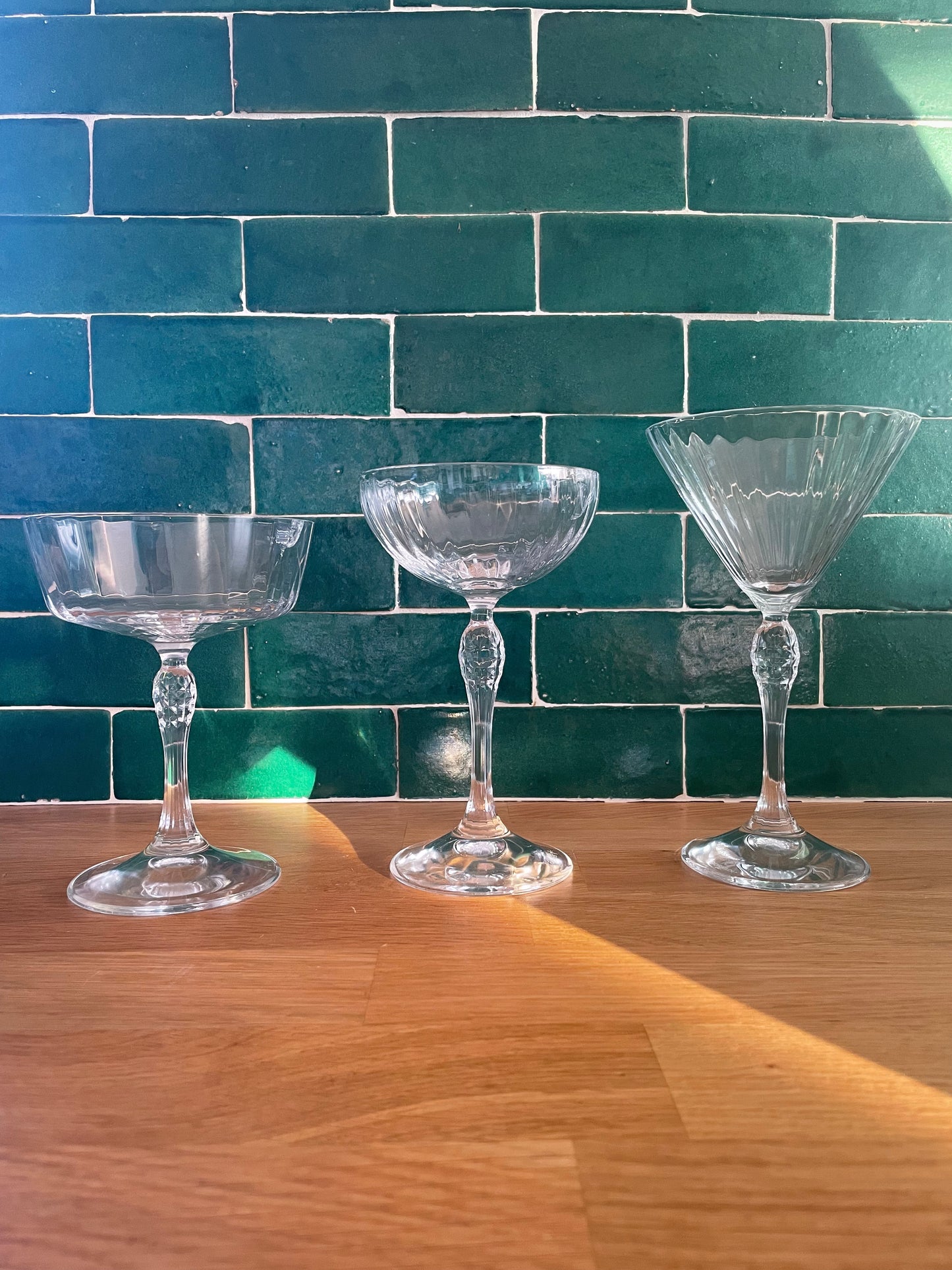 la gamme Maison BAM de verres à cocktails, parfaits pour le cosmo, espresso martini et Margarita