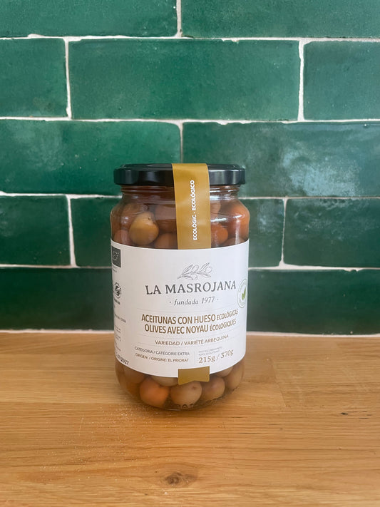 bocal d'olives vertes pour l'apéritif ou les cocktails