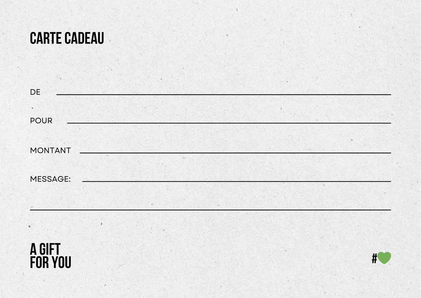 Carte Cadeau