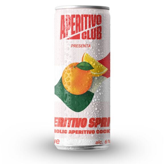 cocktail apéritif spritz en canette prêt à l'emploi