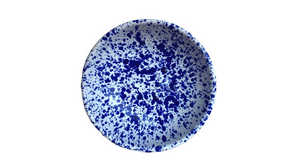 Bol tacheté bleu