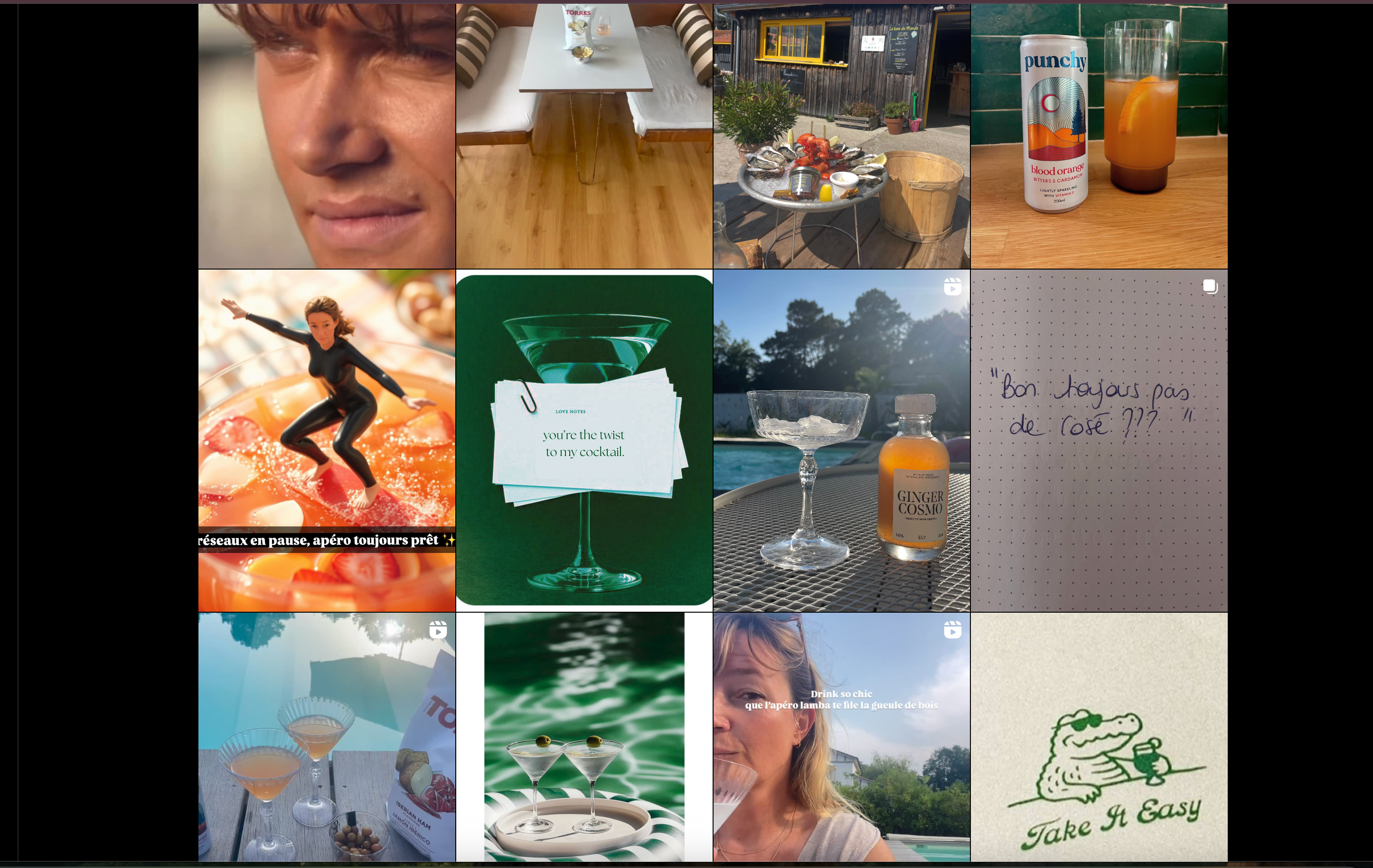 instagram de maison bam, magasin d'apéritif en ligne fondé par Julie Lesaffre