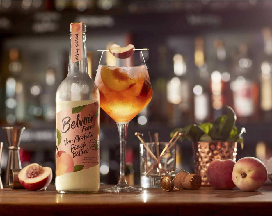 Pêche Bellini sans alcool en canette