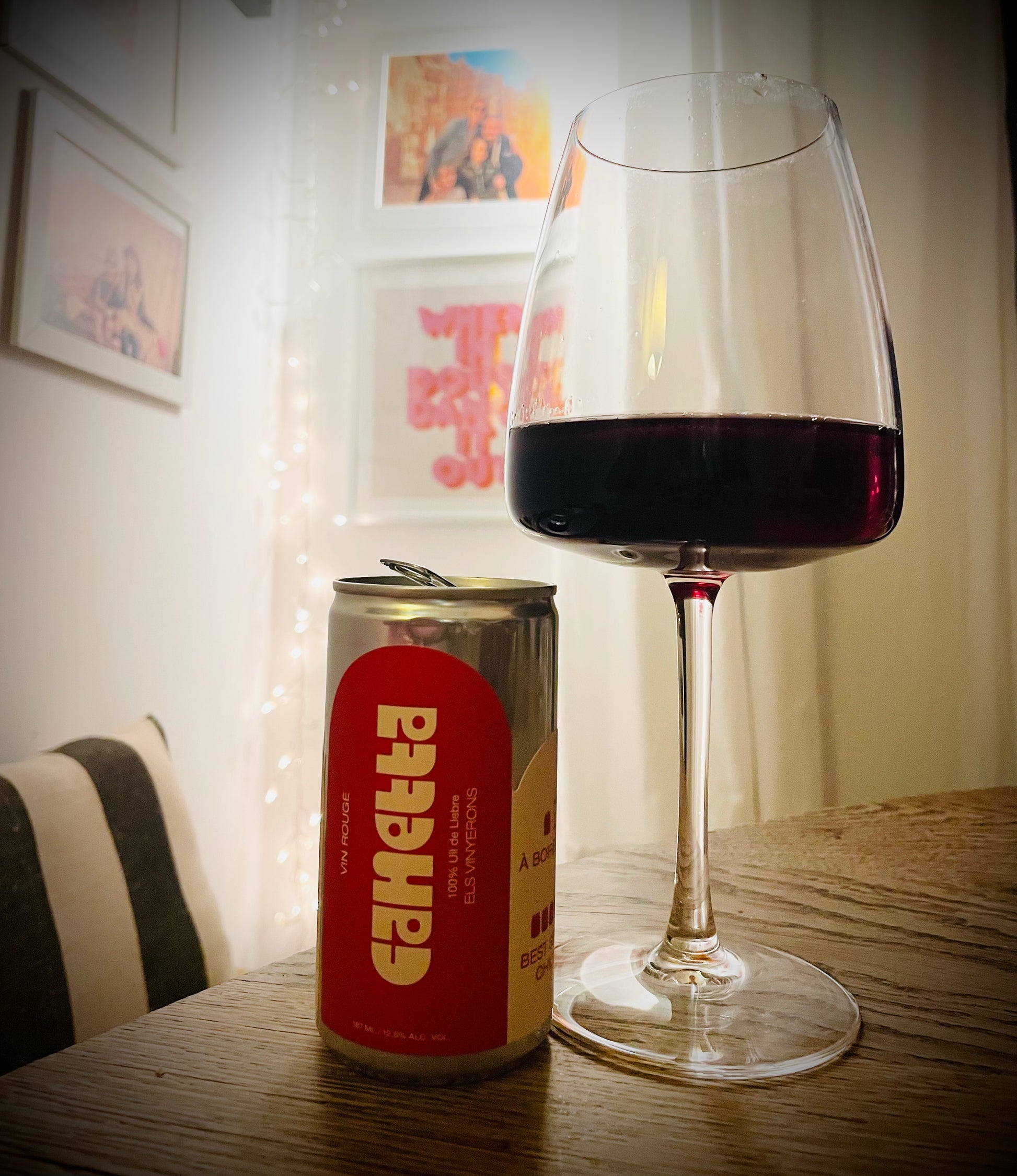une canette contient l'équivalent d'un verre et demi de vin rouge