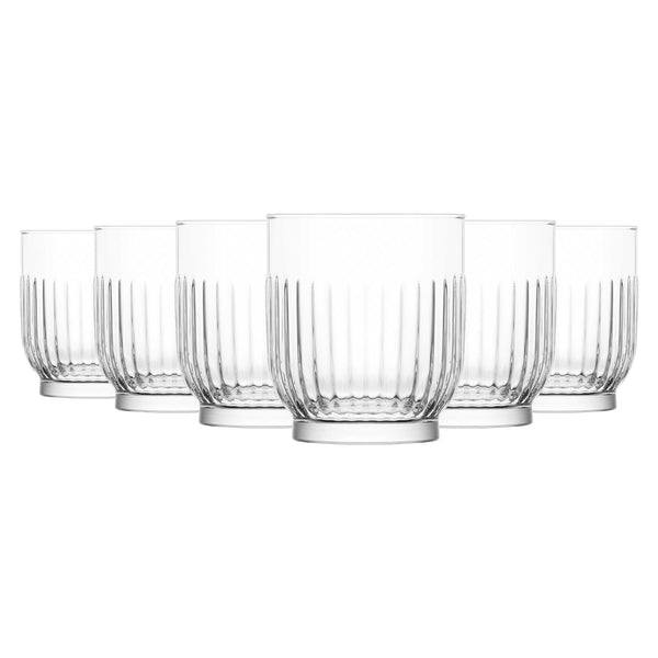 6 verres ciselés vintage fond blanc
