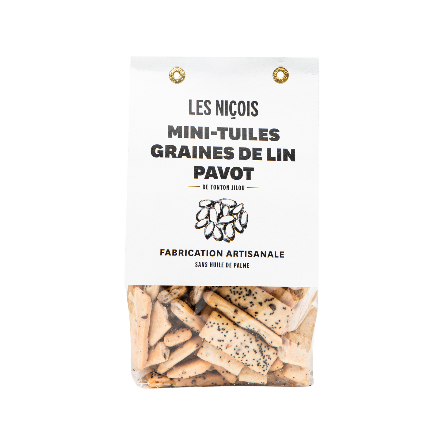 Mini Tuiles graines de lin pavot