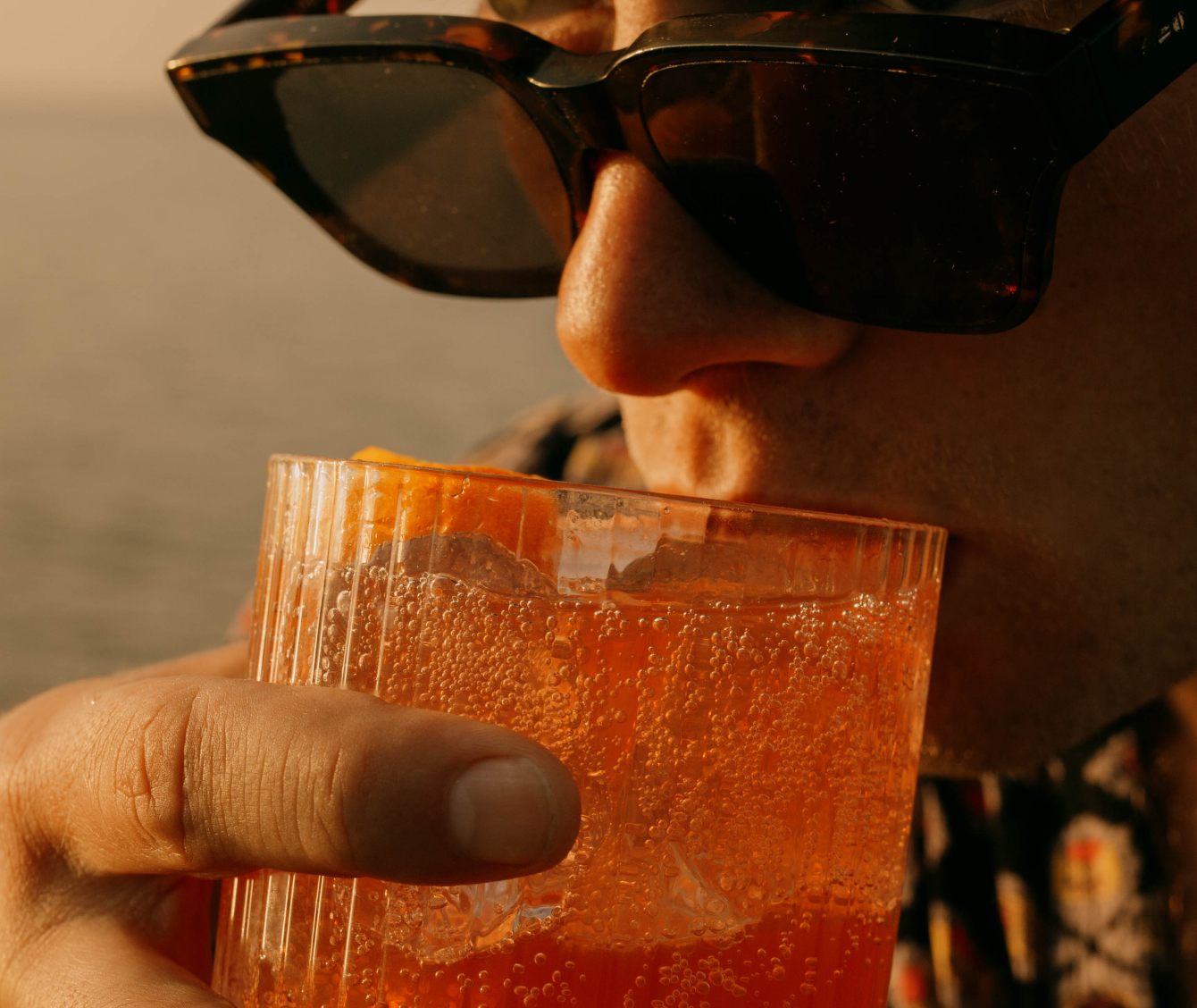 Mocktail Orange sanguine, Bitters & Cardamome