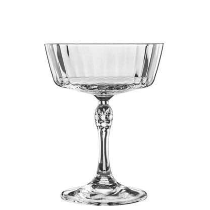 coupe à cocktail ou à champagne en verre ciselé 275 ml