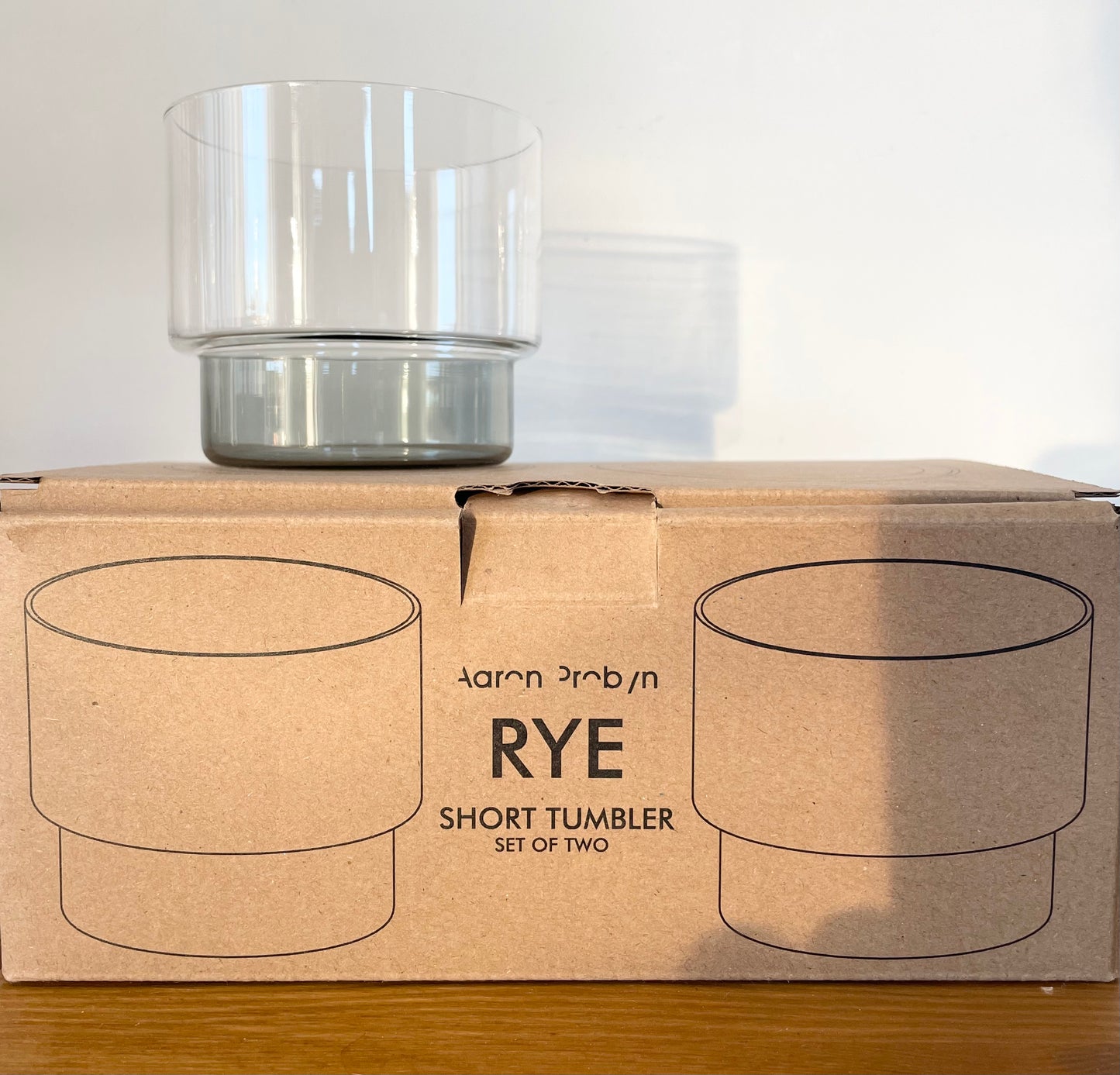 boite en carton des 2 gobelets aaron probyn, gamme RYE