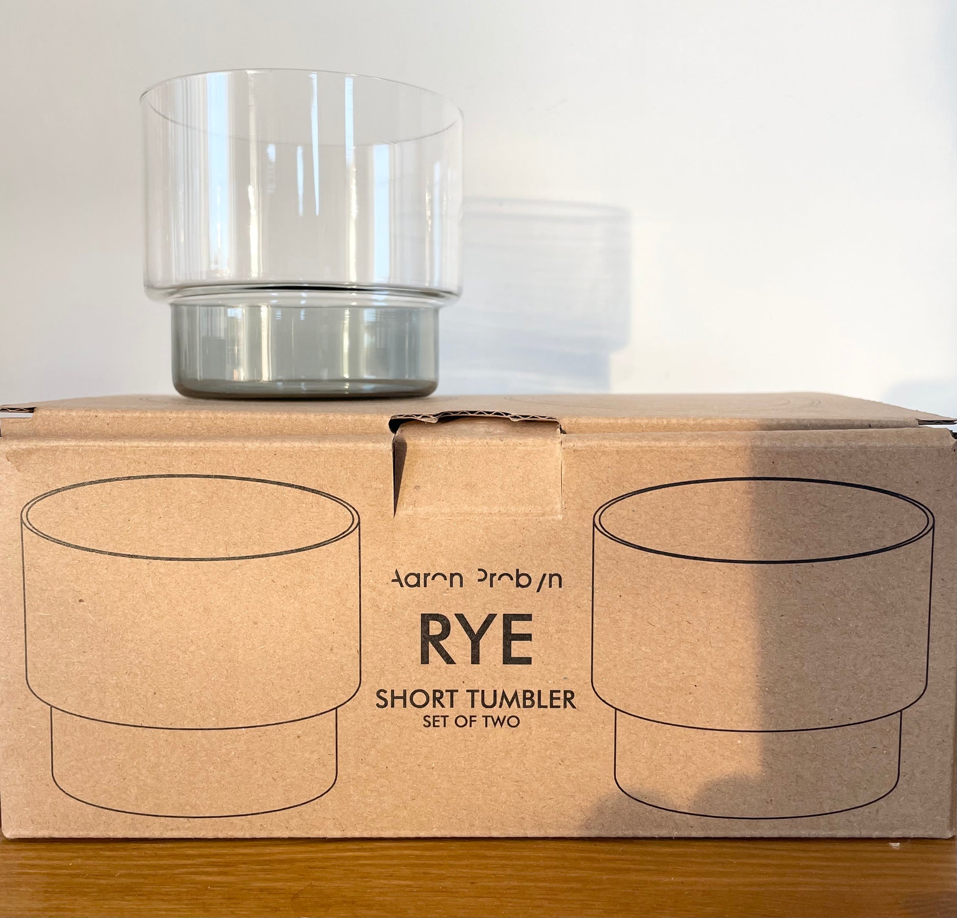 boite en carton des 2 gobelets aaron probyn, gamme RYE
