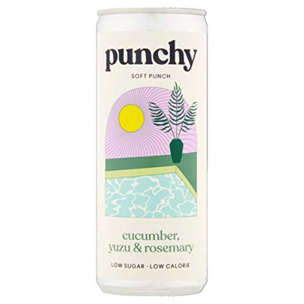Punchy mocktail concombre yuzu romarin en canette - apéro chic,  cocktail sans alcool